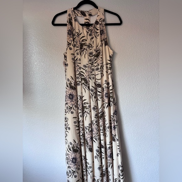 Madewell Cream and Black Floral Maxi Dress - Picture 2 of 5